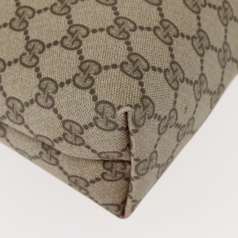 【日本直送】GUCCI GG Supreme Web Sherry Line 手提包 PVC 米色 金色 378 02 003 正品 ep11646-14