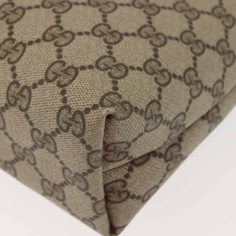 【日本直送】GUCCI GG Supreme Web Sherry Line 手提包 PVC 米色 金色 378 02 003 正品 ep11646-15