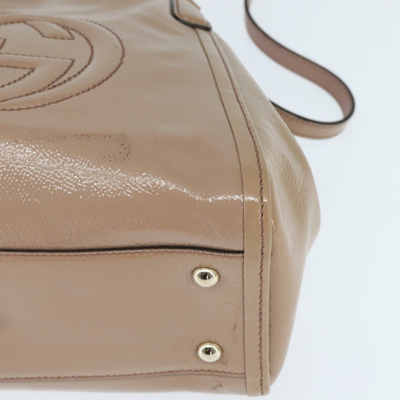 【日本直送】GUCCI Soho 手提包 琺瑯 兩用 粉金 336751 正品 ep11680-14