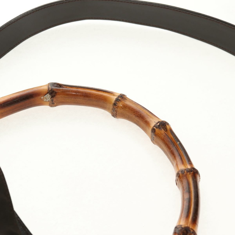 【日本直送】GUCCI 竹節手提包 尼龍 兩用 棕色 銀色 001 1577 正品 ep11538-13