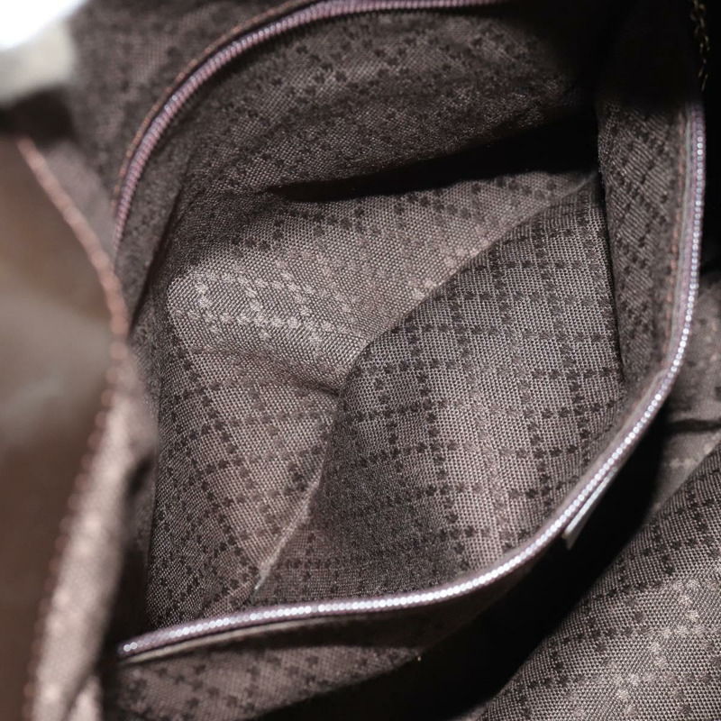 【日本直送】GUCCI 竹節手提包 尼龍 兩用 棕色 銀色 001 1577 正品 ep11538-23