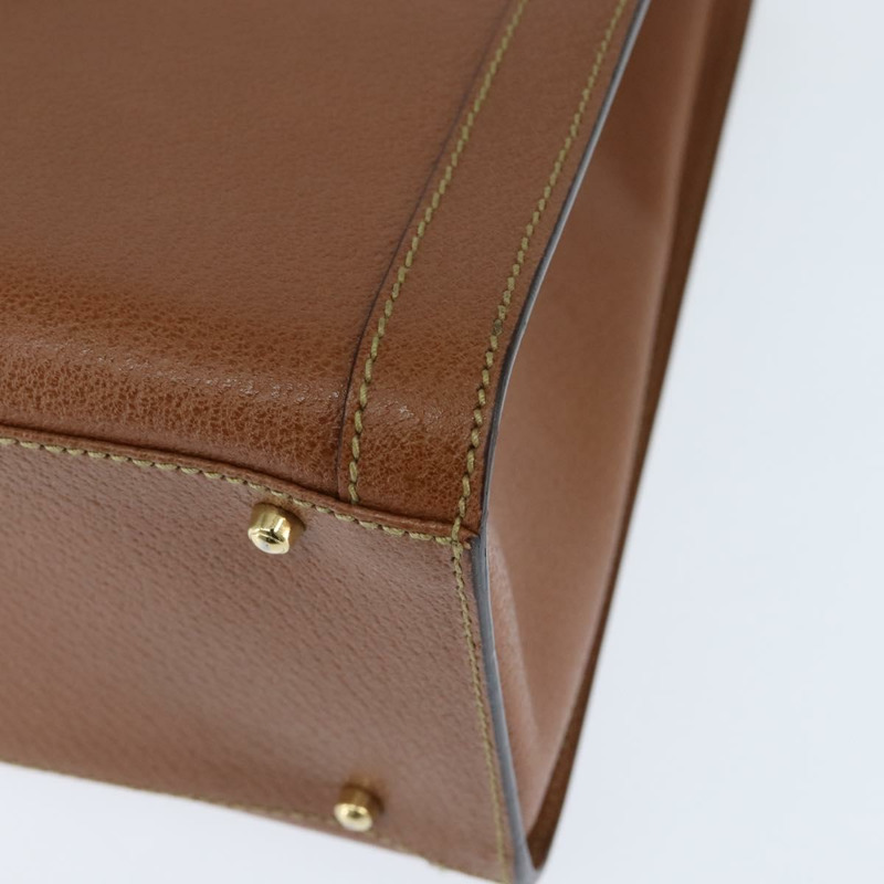 【日本直送】GUCCI 竹節手提包 皮革 棕色 金色 002 1186 0260 正品 ep11657-15