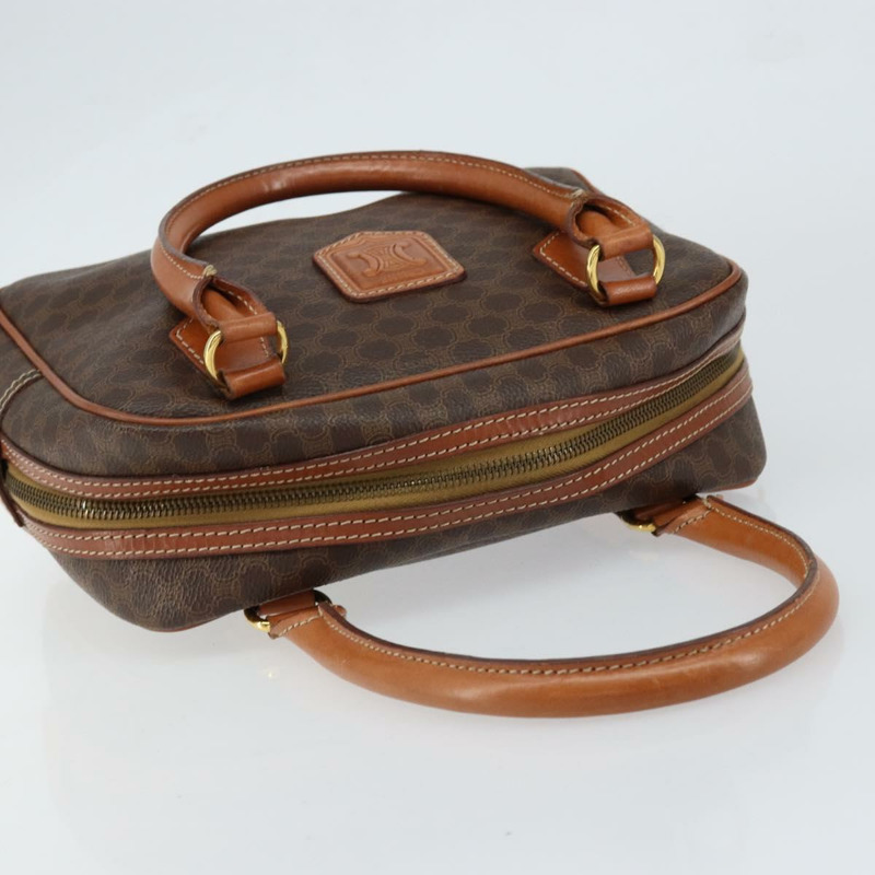 【日本直送】CELINE Macadam帆布手提包 PVC皮革 棕色 金色 正品 bs30599-5