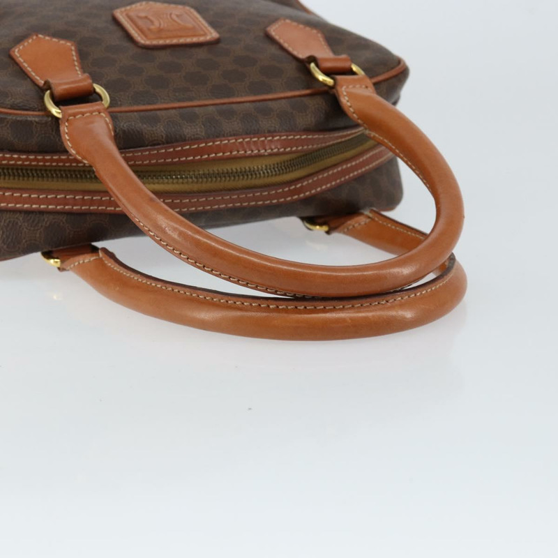 【日本直送】CELINE Macadam帆布手提包 PVC皮革 棕色 金色 正品 bs30599-6