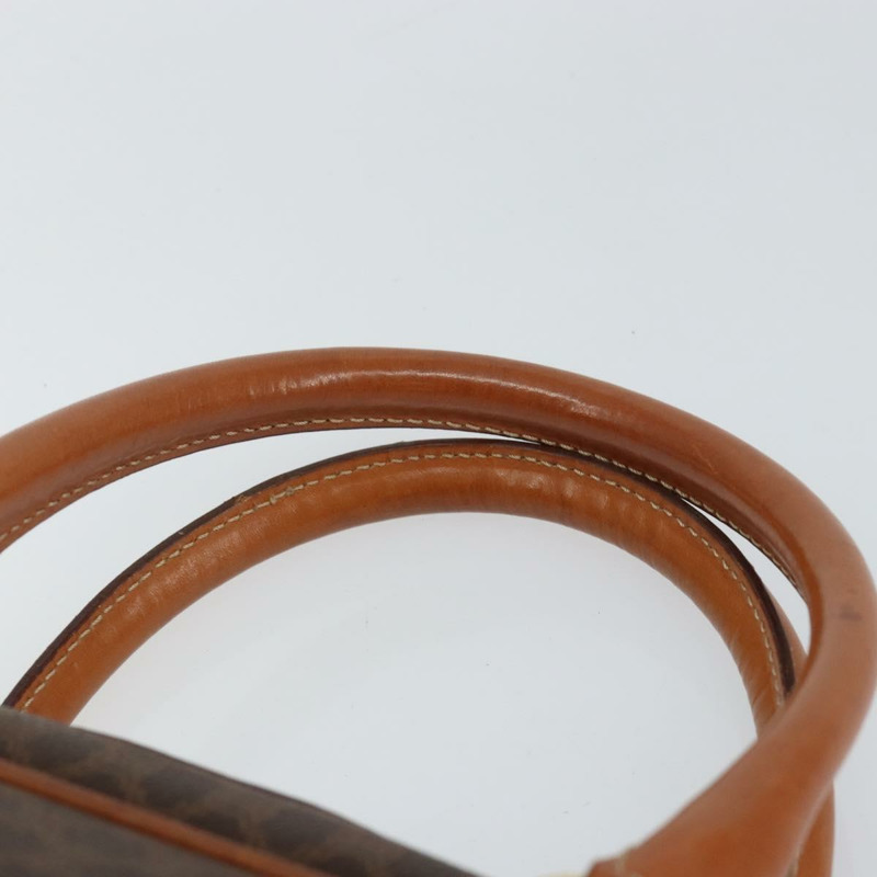 【日本直送】CELINE Macadam帆布手提包 PVC皮革 棕色 金色 正品 bs30599-7