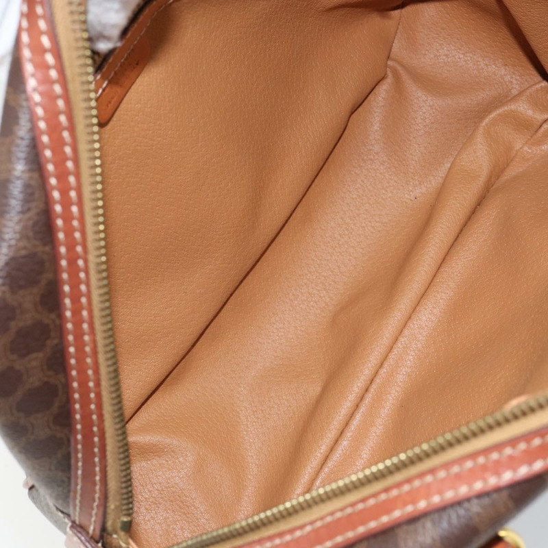 【日本直送】CELINE Macadam帆布手提包 PVC皮革 棕色 金色 正品 bs30599-9