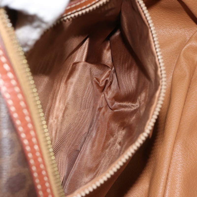 【日本直送】CELINE Macadam帆布手提包 PVC皮革 棕色 金色 正品 bs30599-10