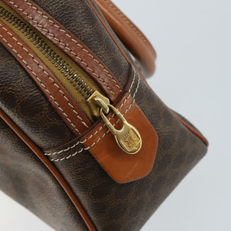 【日本直送】CELINE Macadam帆布手提包 PVC皮革 棕色 金色 正品 bs30599-17