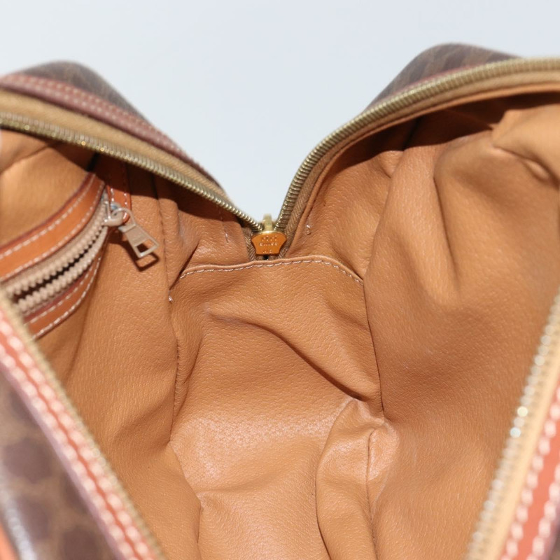 【日本直送】CELINE Macadam帆布手提包 PVC皮革 棕色 金色 正品 bs30599-19