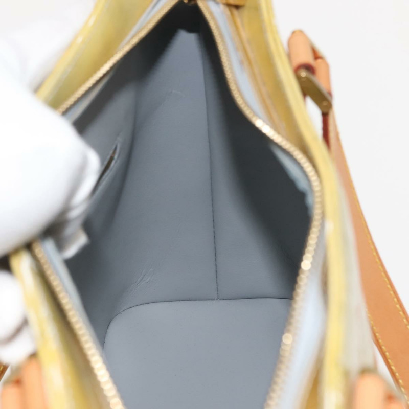 【日本直送】路易威登 Monogram Vernis Houston 手提包 灰色 M91053 LV 正品 BA7434-19