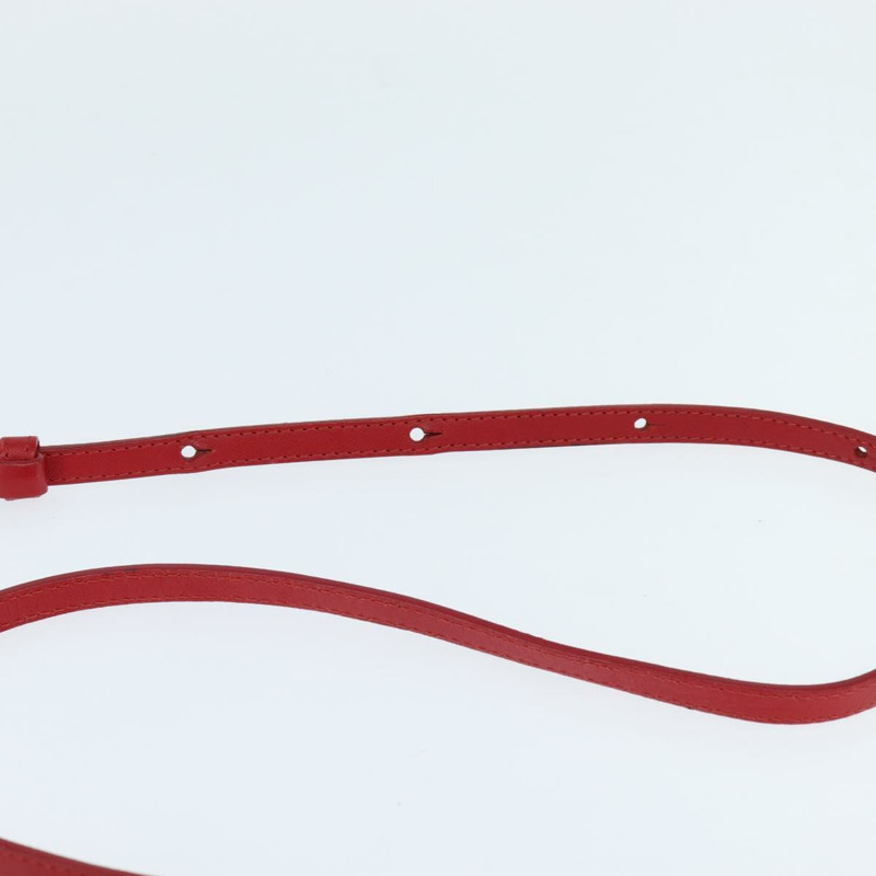 【日本直送】CELINE Trio 小號肩背包 皮革 紅色 金色 正品 hk3190-7