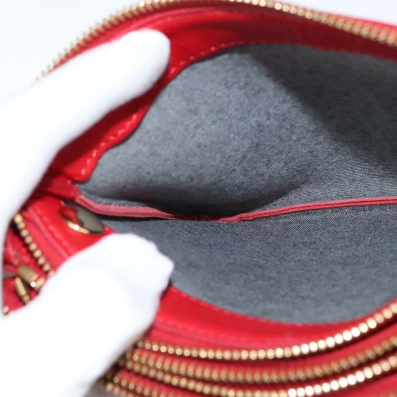 【日本直送】CELINE Trio 小號肩背包 皮革 紅色 金色 正品 hk3190-18