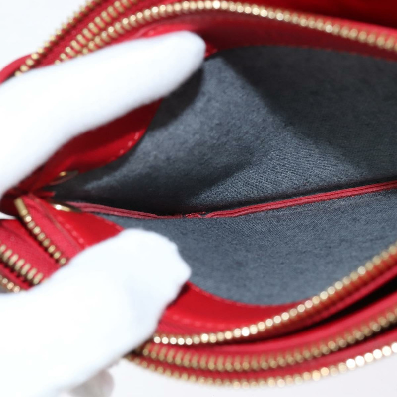 【日本直送】CELINE Trio 小號肩背包 皮革 紅色 金色 正品 hk3190-22