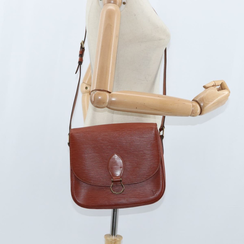 【日本直送】路易威登 Epi Saint Cloud GM 肩背包 棕色 M52193 LV Auth BA7424-21