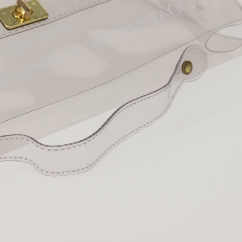 【日本直送】愛馬仕透明乙烯基凱莉手提包,正品 BA7496-6