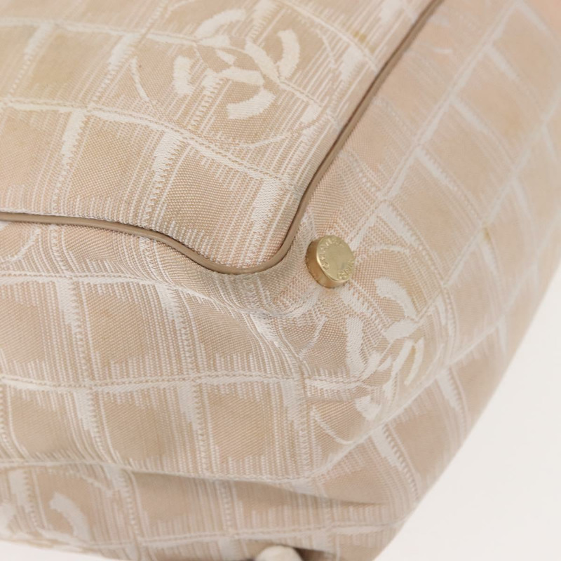 【日本直送】香奈兒新款旅遊系列手袋 尼龍材質 粉紅 金 CC 標誌 正品 BA7492-8