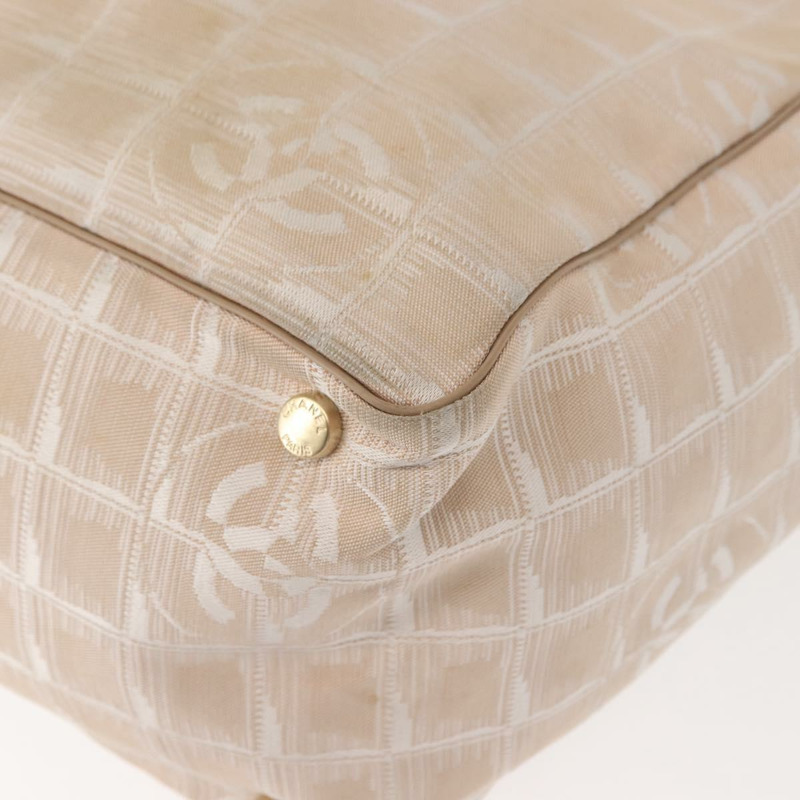 【日本直送】香奈兒新款旅遊系列手袋 尼龍材質 粉紅 金 CC 標誌 正品 BA7492-13