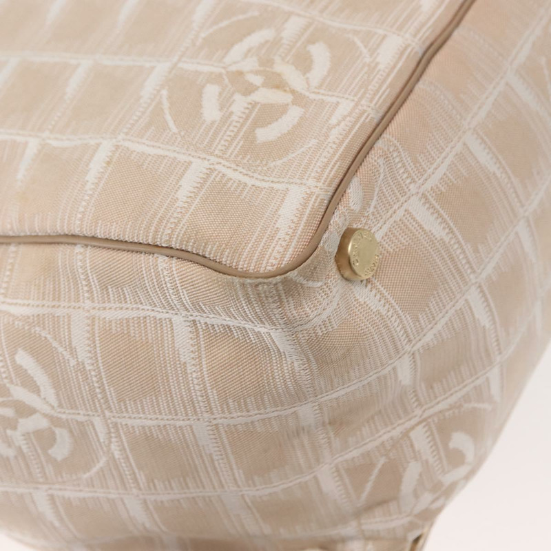 【日本直送】香奈兒新款旅遊系列手袋 尼龍材質 粉紅 金 CC 標誌 正品 BA7492-14