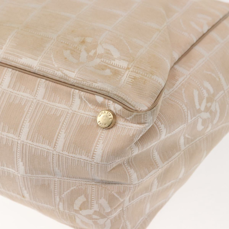 【日本直送】香奈兒新款旅遊系列手袋 尼龍材質 粉紅 金 CC 標誌 正品 BA7492-15