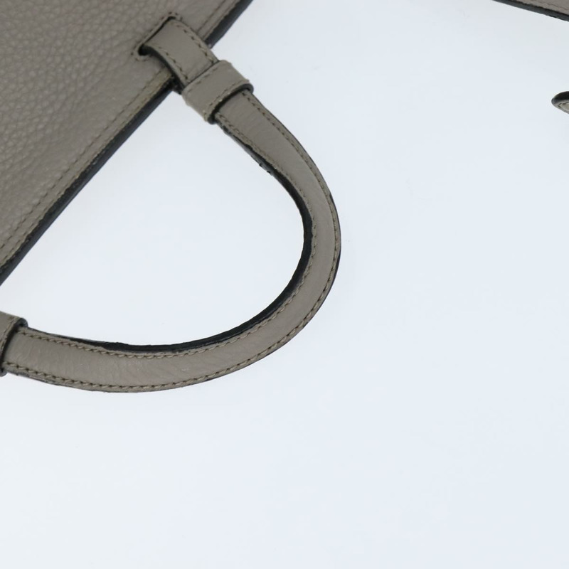 【日本直送】GUCCI 竹節手提包 皮革 兩用 灰色 銀色 392013 正品 BA7471-6