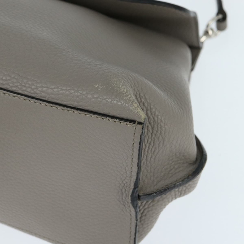 【日本直送】GUCCI 竹節手提包 皮革 兩用 灰色 銀色 392013 正品 BA7471-14