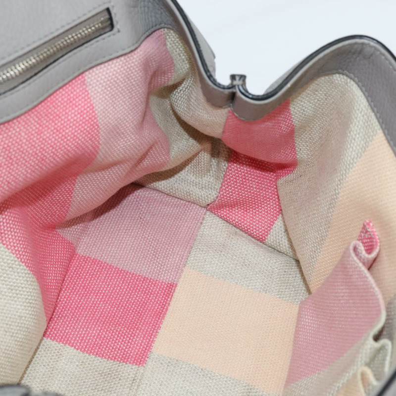 【日本直送】GUCCI 竹節手提包 皮革 兩用 灰色 銀色 392013 正品 BA7471-19