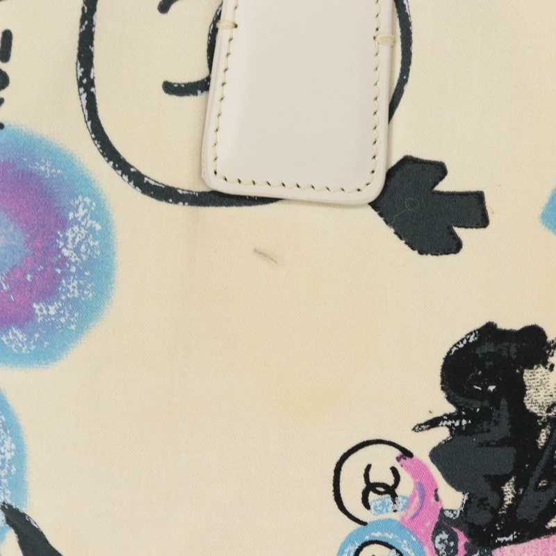 【日本直送】香奈兒新旅遊系列夏威夷獨家托特包 純棉 白色 CC Auth BA7485-2