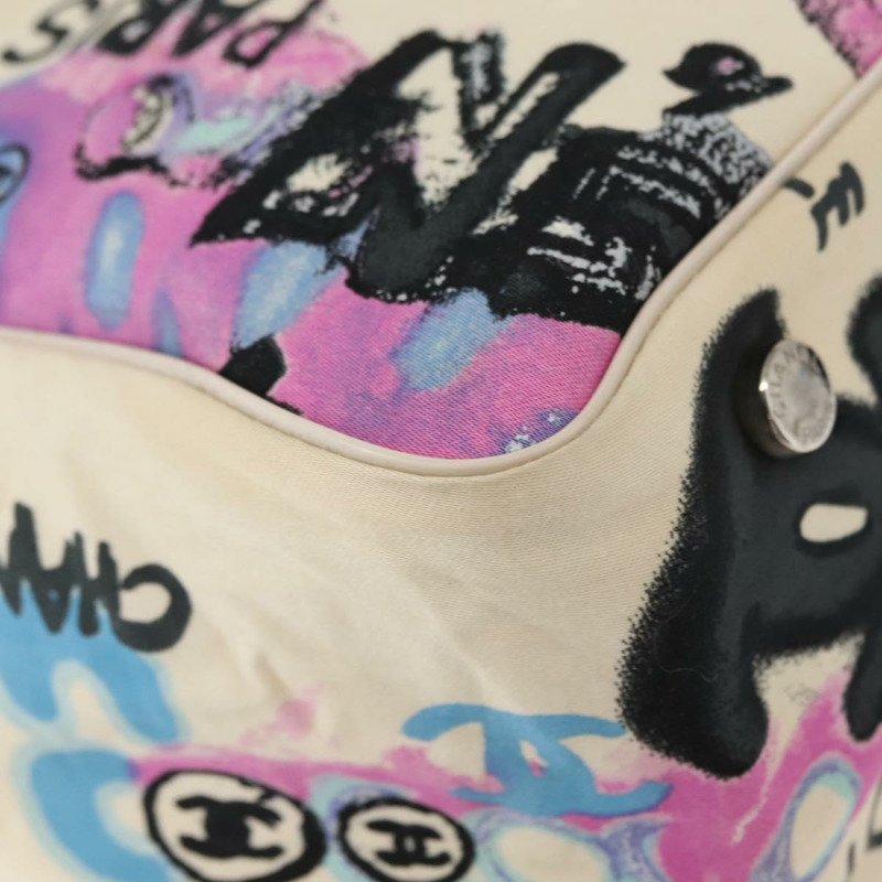 【日本直送】香奈兒新旅遊系列夏威夷獨家托特包 純棉 白色 CC Auth BA7485-16