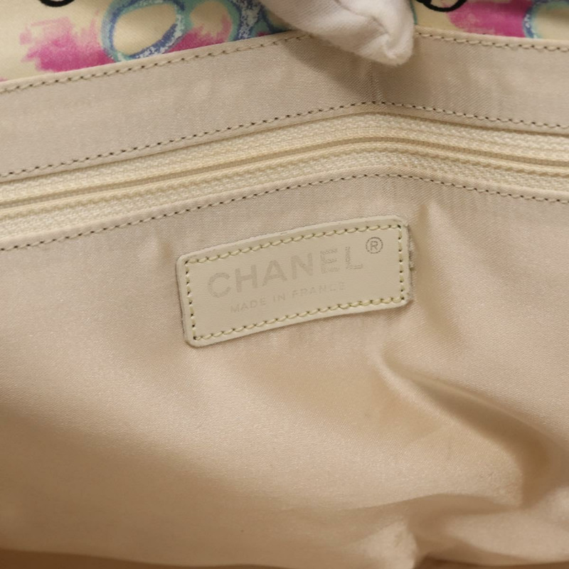 【日本直送】香奈兒新旅遊系列夏威夷獨家托特包 純棉 白色 CC Auth BA7485-18