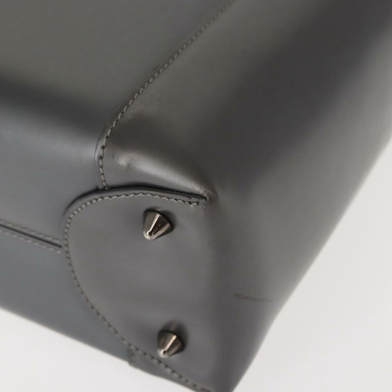 【日本直送】Christian Dior Maris Pearl 手提包 皮革 灰色 銀色 正品 ki6129-13