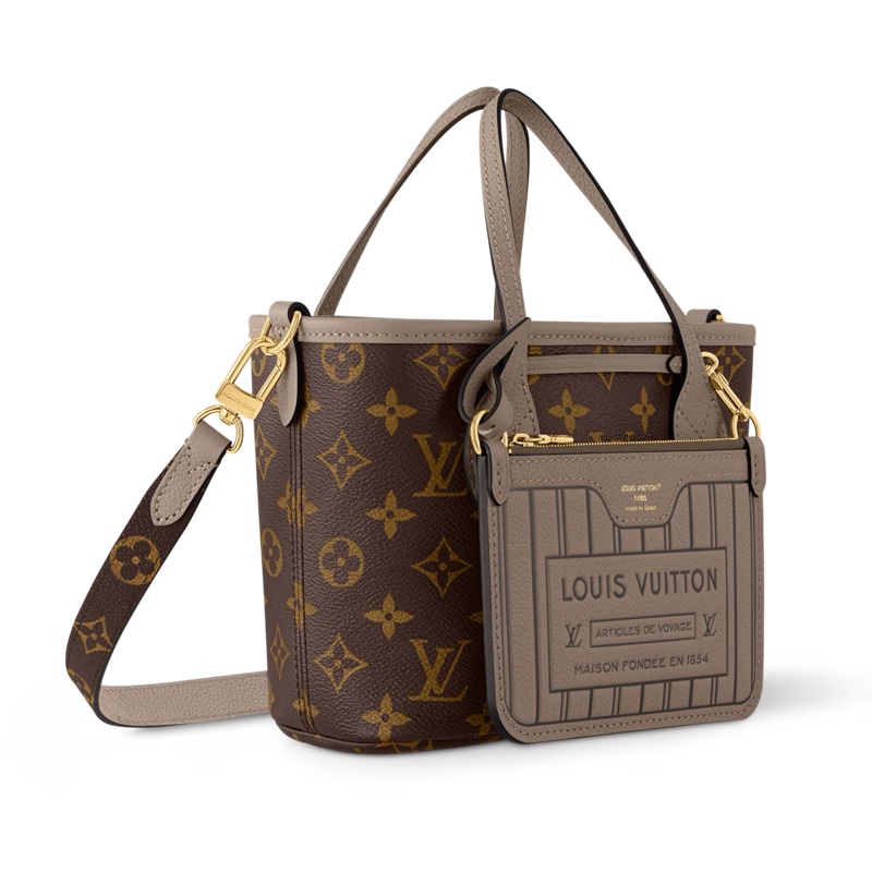 LV neverfull bb 大象灰-1