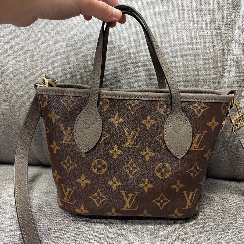 LV neverfull bb 大象灰-2