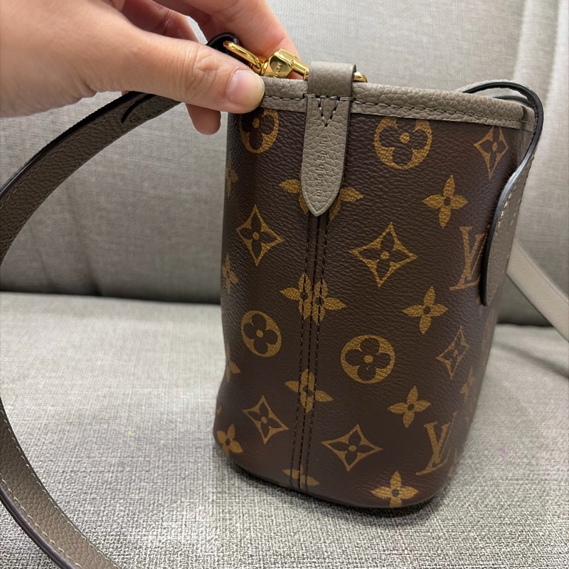 LV neverfull bb 大象灰-3