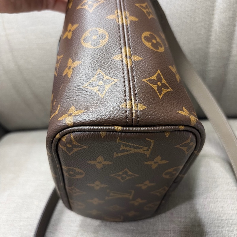 LV neverfull bb 大象灰-9