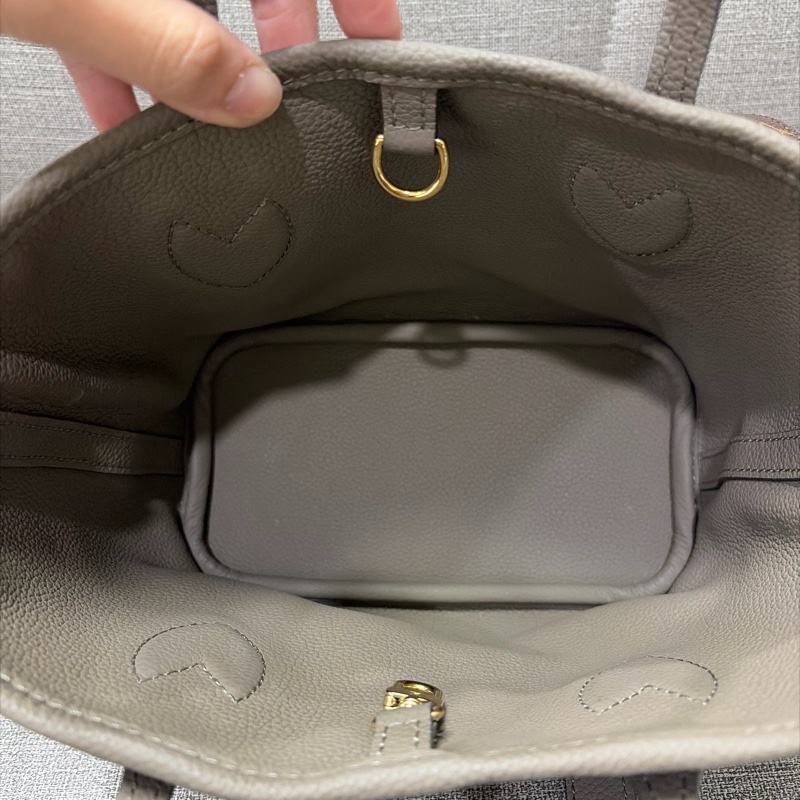 LV neverfull bb 大象灰-10