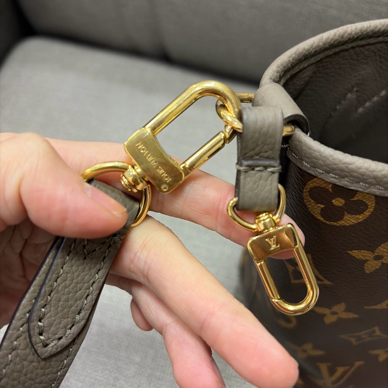 LV neverfull bb 大象灰-11