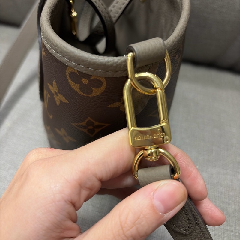 LV neverfull bb 大象灰-12