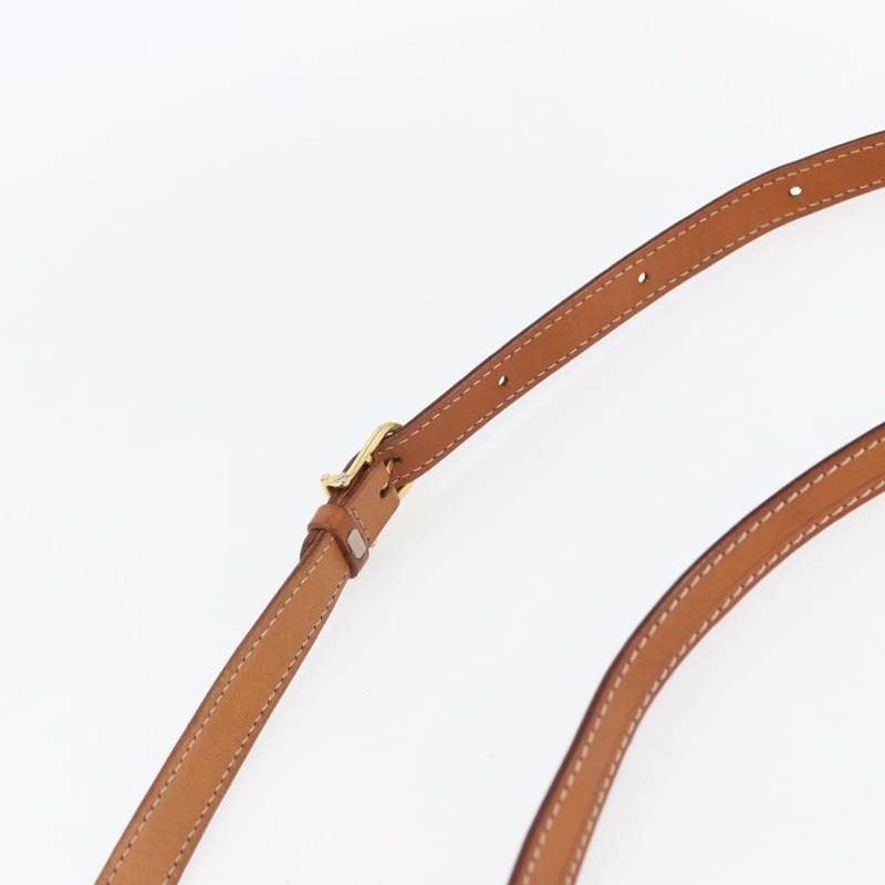 【日本直送】CELINE Macadam帆布肩背包 PVC皮革 棕色 金色 正品 ki6135-7