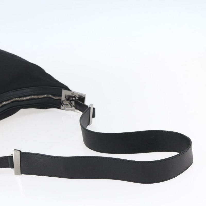 【日本直送】GUCCI 尼龍單肩包 黑色 銀色 001 3341 Auth bs30761-6