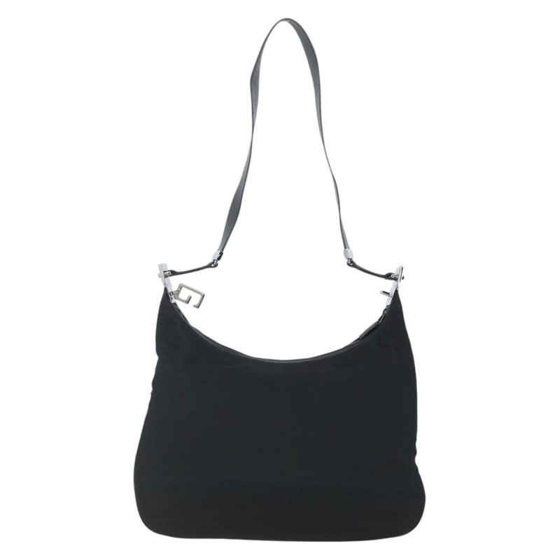 【日本直送】GUCCI 尼龍單肩包 黑色 銀色 001 3341 Auth bs30761-12