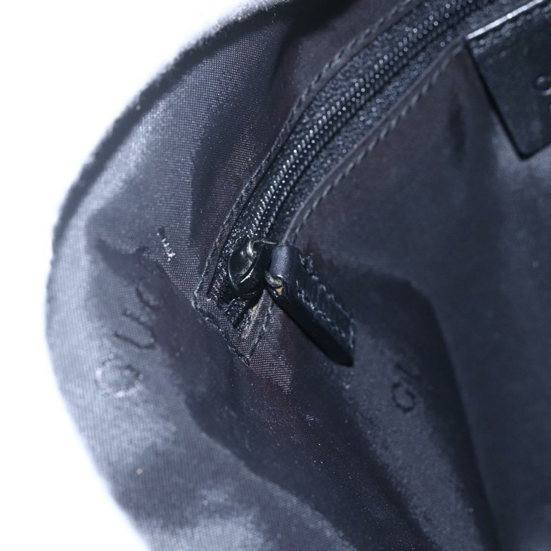 【日本直送】GUCCI 尼龍單肩包 黑色 銀色 001 3341 Auth bs30761-17