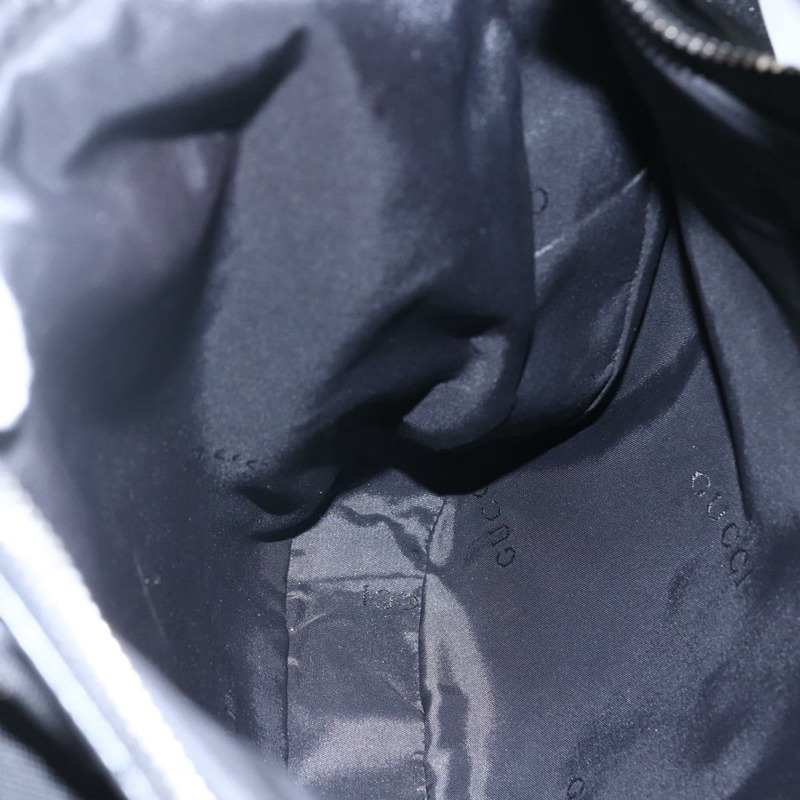 【日本直送】GUCCI 尼龍單肩包 黑色 銀色 001 3341 Auth bs30761-19