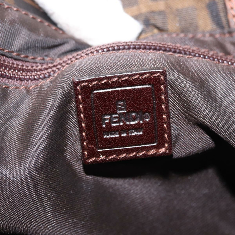 【日本直送】FENDI Zucca帆布手提包 黑色棕色 正品 bs30794-9