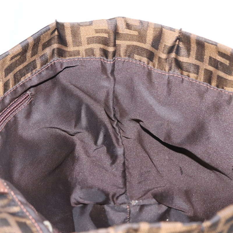 【日本直送】FENDI Zucca帆布手提包 黑色棕色 正品 bs30794-16