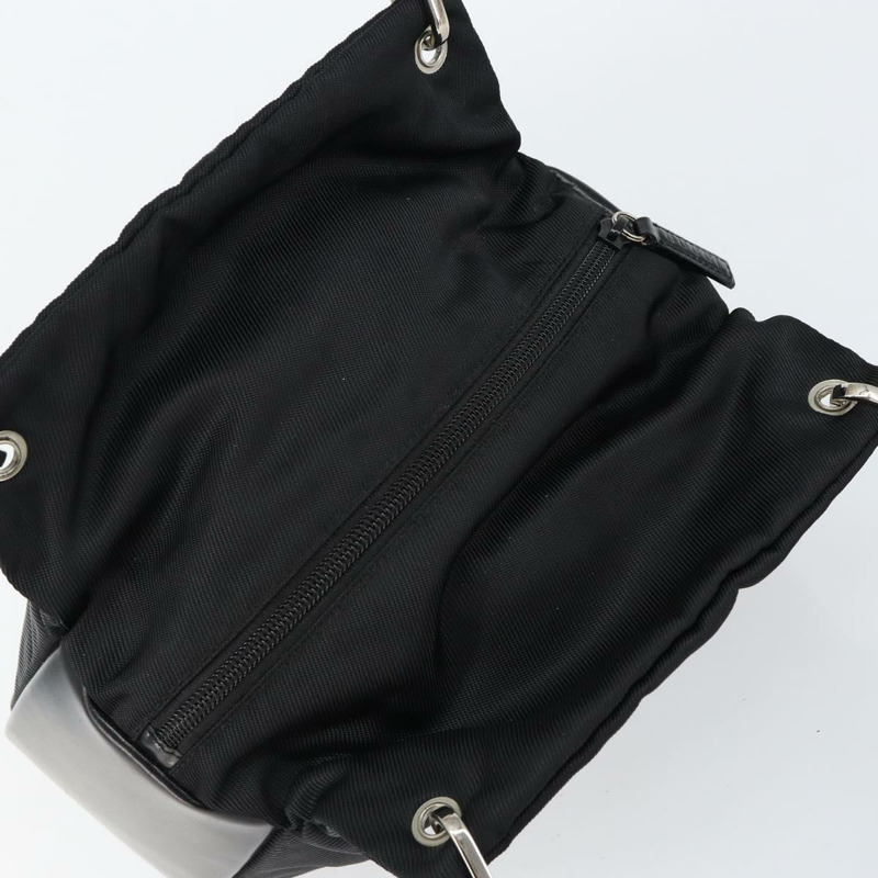 【日本直送】GUCCI 竹節手提包 皮革 黑色 銀色 000 0575 正品 bs30743-5