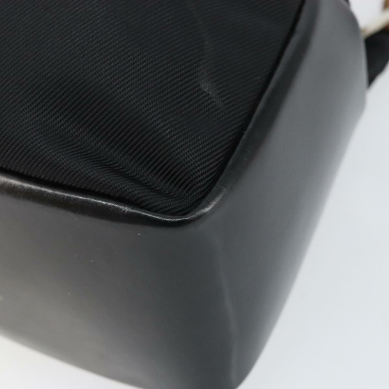 【日本直送】GUCCI 竹節手提包 皮革 黑色 銀色 000 0575 正品 bs30743-8
