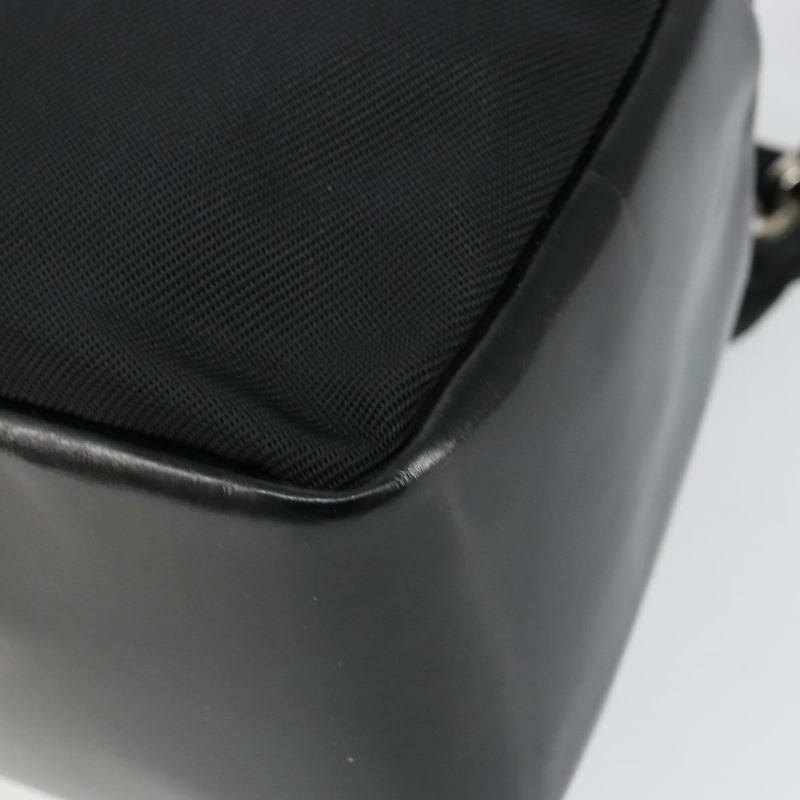 【日本直送】GUCCI 竹節手提包 皮革 黑色 銀色 000 0575 正品 bs30743-14