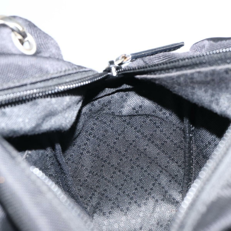 【日本直送】GUCCI 竹節手提包 皮革 黑色 銀色 000 0575 正品 bs30743-17