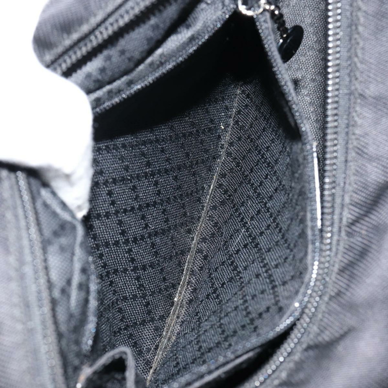 【日本直送】GUCCI 竹節手提包 皮革 黑色 銀色 000 0575 正品 bs30743-20