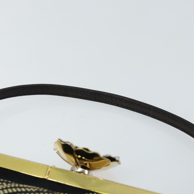 【日本直送】華倫天奴手提包 緞面棕色金色 正品 bs30808-7